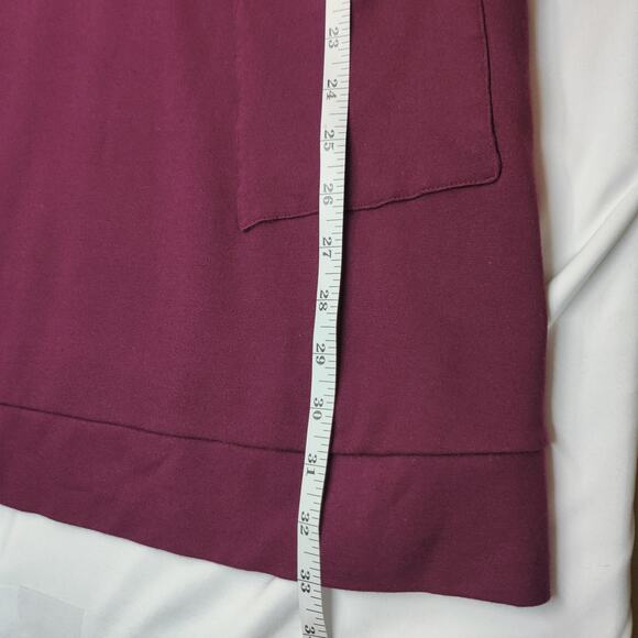 Isabella Oliver Maternity Tunic Dress Turtleneck Aubergine Purple Small A-line - Picture 14 of 15